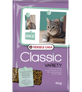 Croquettes Classic Chat Variety pour l'alimentation quotidienne des chats.