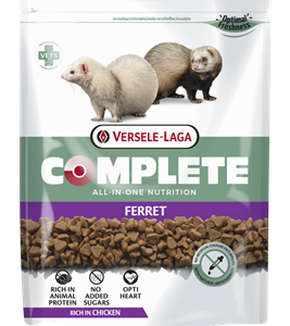 Sac d'aliments extrudés riches en protéines animales pour furet.