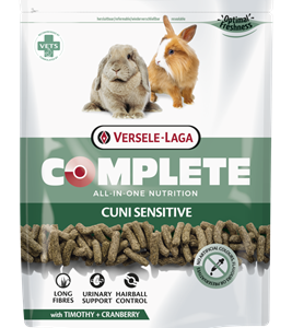 Sachet d'extrudés Versele-Laga Complete Sensitive pour lapin nain à la digestion sensible.