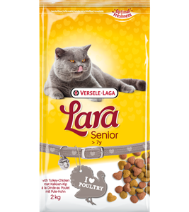 Croquettes économiques Lara Senior de plus de 7 ans pour chat âgé.