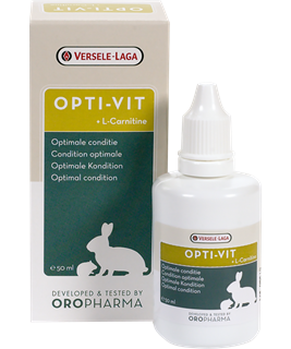 Flacon de vitamines Opti Vit pour lapin et rongeurs.