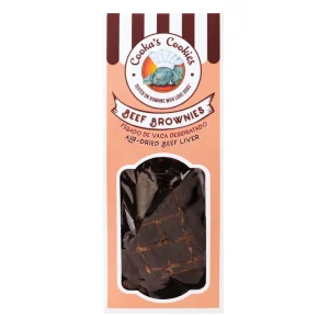 Brownie de foie de bœuf naturel pour chien.