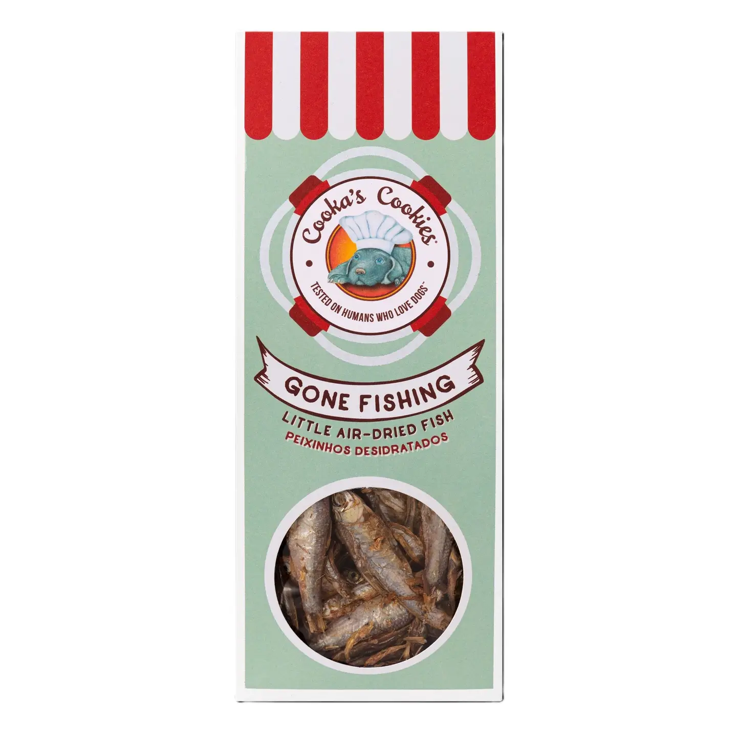 Friture de poissons séchés naturelle pour chien.