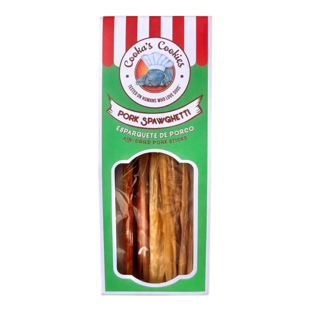 Spawghetti de porc naturel pour chien.