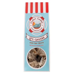 Anneau et bonbons de poisson naturels pour chien.