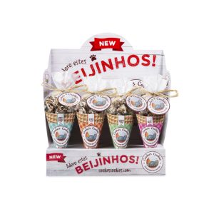 Cône de friandises naturelles pour chien.