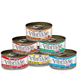 Gamme de boîtes Vibrisse pour chat adulte.