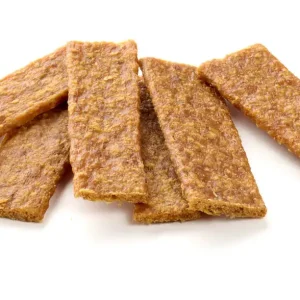 Lanières de poulet déshydratées 100% naturelles pour chien.